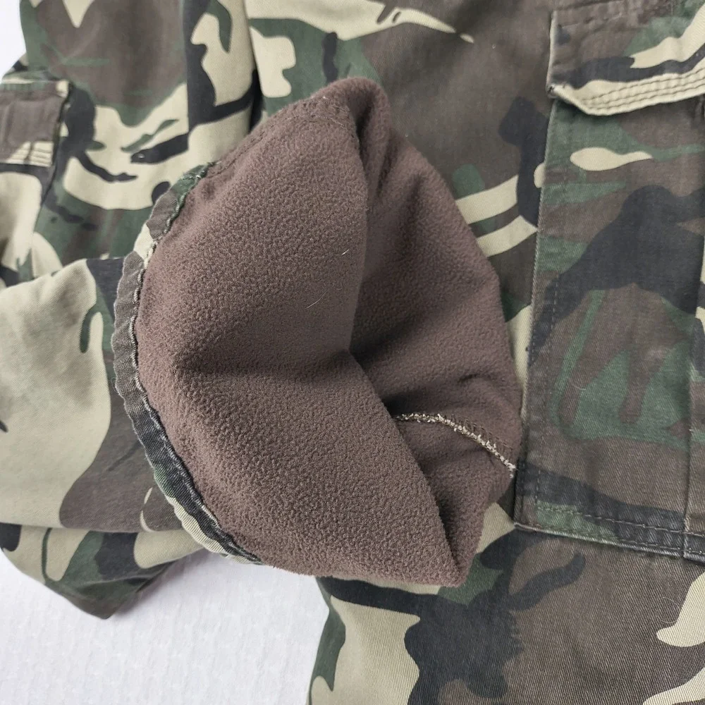 Wrangler Mens Relaxed Fit Fleece Lined Camo‎ Cargo Pants 30x30 Green 70FEW4M